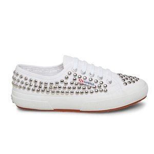 NEW Superga 2750 Cotu white stud lace up sneakers 6